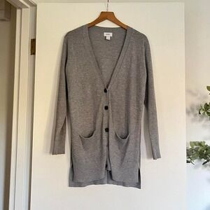 Old Navy Gray Longline Cardigan (Size S)
